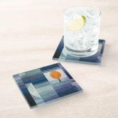 Paul Klee Abstract Tree Blue Painting Glazen Onderzetter (Schuin)