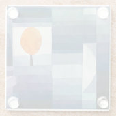 Paul Klee Abstract Tree Blue Painting Glazen Onderzetter (Achterkant)