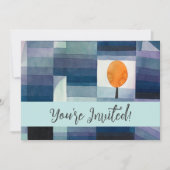 Paul Klee Abstract Tree Blue Painting Kaart (Voorkant)