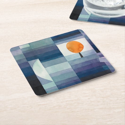 Paul Klee Abstract Tree Blue Painting Kartonnen Onderzetters (Schuin)