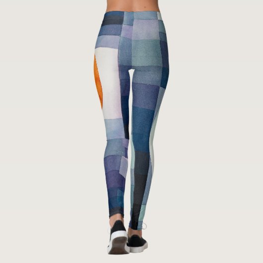 Paul Klee Abstract Tree Blue Painting Leggings (Achterkant)