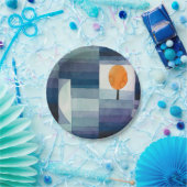 Paul Klee Abstract Tree Blue Painting Papieren Bordje (Feest)