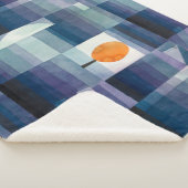 Paul Klee Abstract Tree Blue Painting Sherpa Deken (3/4)