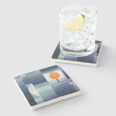 Paul Klee Abstract Tree Blue Painting Stenen Onderzetter (Zijkant)