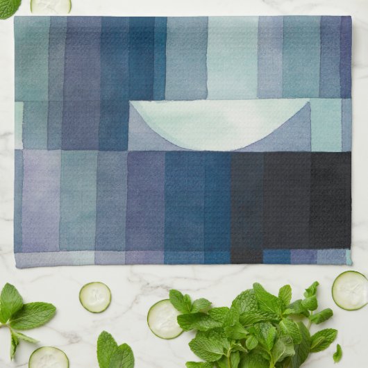 Paul Klee Abstract Tree Blue Painting Theedoek (Gevouwen)