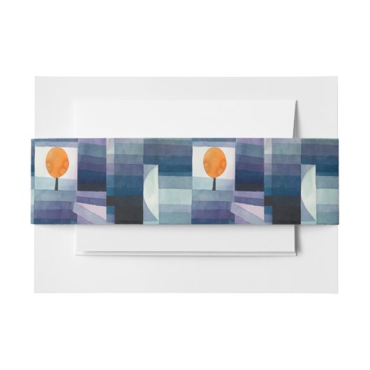 Paul Klee Abstract Tree Blue Painting Uitnodigingen Wikkel (Voorkant Voorbeeld)