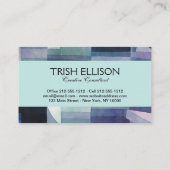 Paul Klee Abstract Tree Blue Painting Visitekaartje (Achterkant)