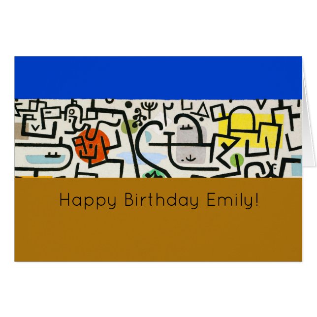 Paul Klee Abstracte Expressionist Rich Harbour (Voorkant Horizontaal)