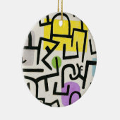 Paul Klee Abstracte Expressionist Rich Harbour Keramisch Ornament (Rechts)