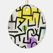 Paul Klee Abstracte Expressionist Rich Harbour Keramisch Ornament (Links)