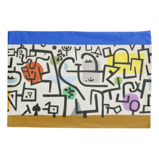 Paul Klee Abstracte Expressionist Rich Harbour Kussensloop (Achterkant)