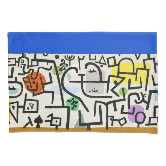 Paul Klee Abstracte Expressionist Rich Harbour Kussensloop (Voorkant)