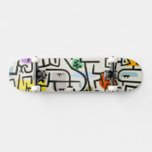 Paul Klee Abstracte Expressionist Rich Harbour Persoonlijk Skateboard (Horizontaal)