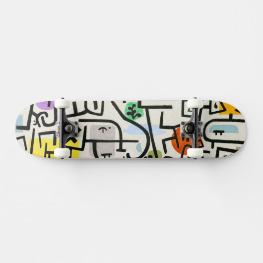 Paul Klee Abstracte Expressionist Rich Harbour Persoonlijk Skateboard (Horizontaal)