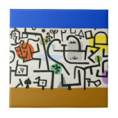 Paul Klee Abstracte Expressionist Rich Harbour Tegeltje (Voorkant)