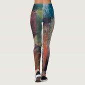 Paul Klee Abstracte Kunst Cubisme Leggings (Achterkant)