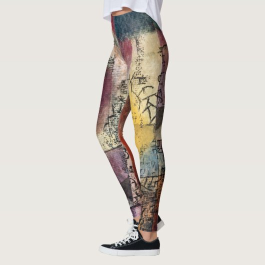 Paul Klee Abstracte Kunst Cubisme Leggings (Links)