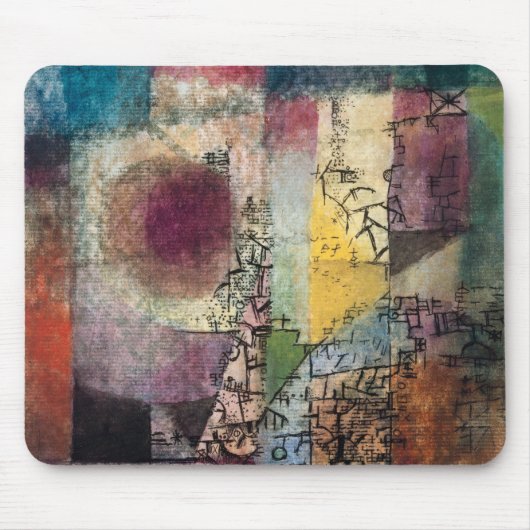 Paul Klee Abstracte Kunst Cubisme  Muismat (Voorkant)