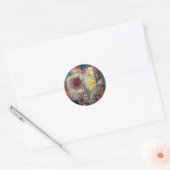 Paul Klee Abstracte Kunst Cubisme Ronde Sticker (Envelop)