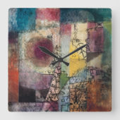Paul Klee Abstracte Kunst Cubisme Vierkante Klok (Voorkant)