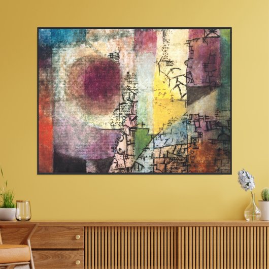 Paul Klee Abstracte Kunst Kubisme Canvas Afdruk (Insitu (Woonkamer))