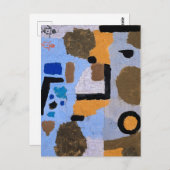 Paul Klee Abstracte schilderende moderne kunst Briefkaart (Voorkant / Achterkant)