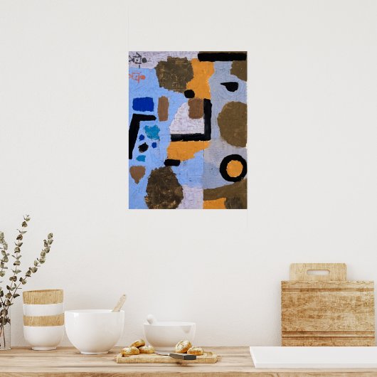 Paul Klee Abstracte schilderende moderne kunst Poster (Keuken)