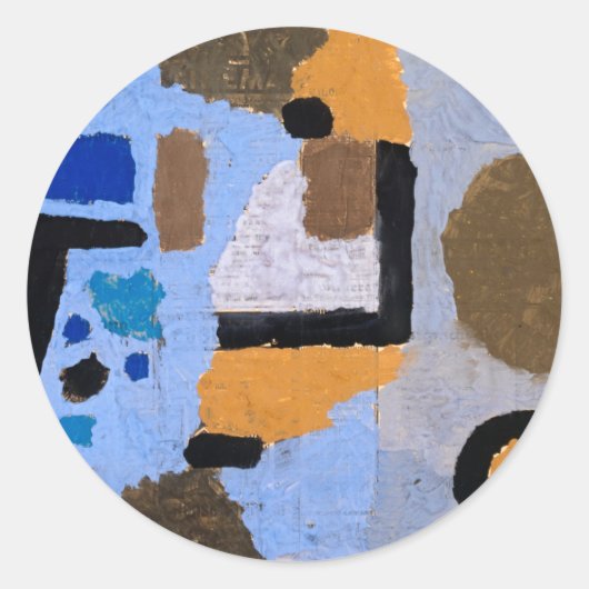 Paul Klee Abstracte schilderende moderne kunst Ronde Sticker (Voorkant)