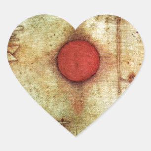 Paul Klee Ad Marginem Painting Hart Sticker