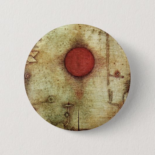 Paul Klee Ad Marginem Painting Ronde Button 5,7 Cm (Voorkant)
