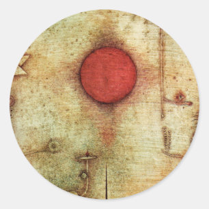 Paul Klee Ad Marginem Painting Ronde Sticker