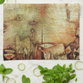 Paul Klee Ad Marginem Painting Theedoek (Gevouwen)