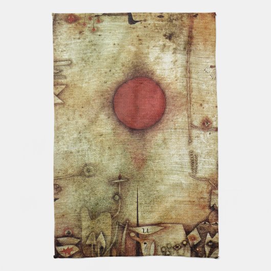 Paul Klee Ad Marginem Painting Theedoek (Verticaal)