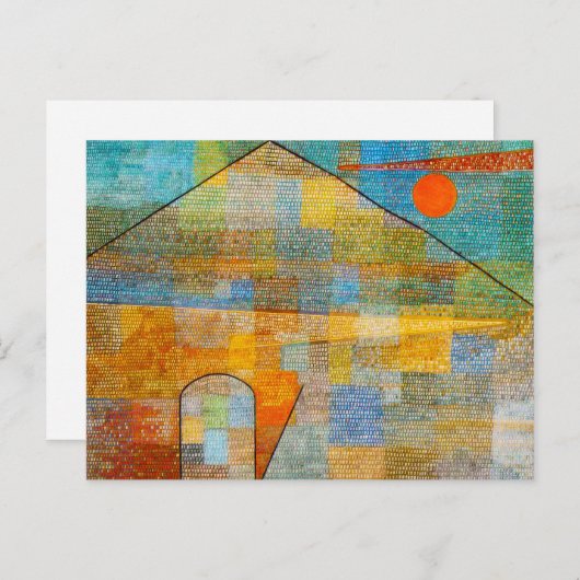 Paul Klee Ad Parnassum Briefkaart (Voorkant / Achterkant)