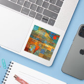 Paul Klee - Ad Parnassus Sticker (Laptop met iPhone)