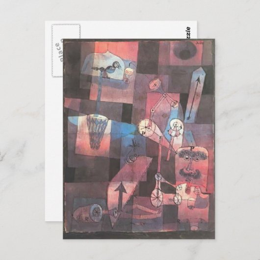 Paul Klee- Analyse van diverse perversiteiten Briefkaart (Voorkant / Achterkant)