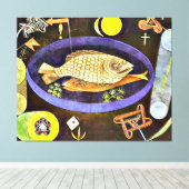 Paul Klee - Aroundfish, Canvas Afdruk (Insitu (Houten vloer))