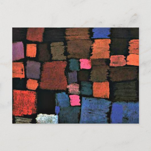 Paul Klee art, aankomend bij Bloom Briefkaart (Voorkant)
