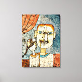 Paul Klee art: Adam en kleine Eva Canvas Afdruk (Voorkant)