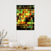 Paul Klee art, Ancient Sound Abstract op zwart Poster (Keuken)