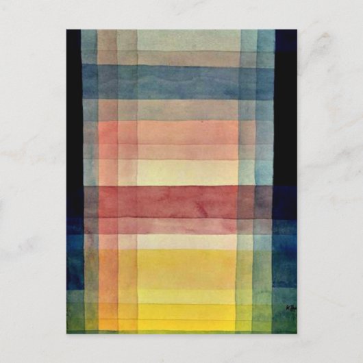 Paul Klee art: Architectuur van de Plain Briefkaart (Voorkant)