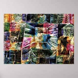 Paul Klee Art: Architectuur van Kiosk Poster