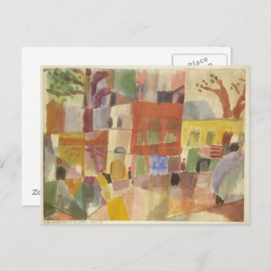 Paul Klee Art Briefkaart (Voorkant / Achterkant)