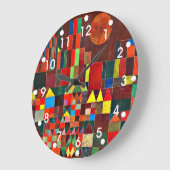 Paul Klee art: Castle en Sun, Klee schilderij Grote Klok (Hoek)