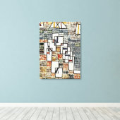 Paul Klee art - Cote de Provence Canvas Afdruk (Insitu (Houten vloer))