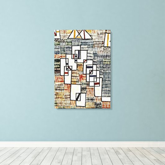 Paul Klee art - Cote de Provence Canvas Afdruk (Insitu (Houten vloer))
