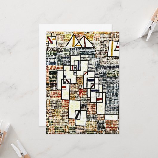 Paul Klee art - Cote de Provence Kaart (Voorkant / Achterkant in situ)