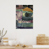 Paul Klee art: In de huizen van St. Germain Poster (Keuken)