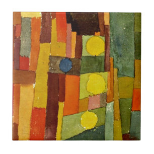 Paul Klee art: In de stijl van Kairouan Tegeltje