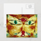 Paul Klee art: Kat en vogel Briefkaart (Voorkant / Achterkant)